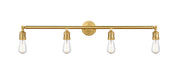 Innovations - 215-SG - Four Light Bath Vanity - Franklin Restoration - Satin Gold