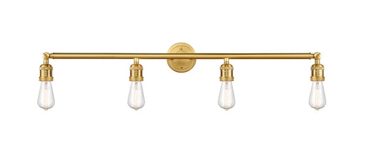 Franklin Restoration Four Light Bath Vanity Satin Gold