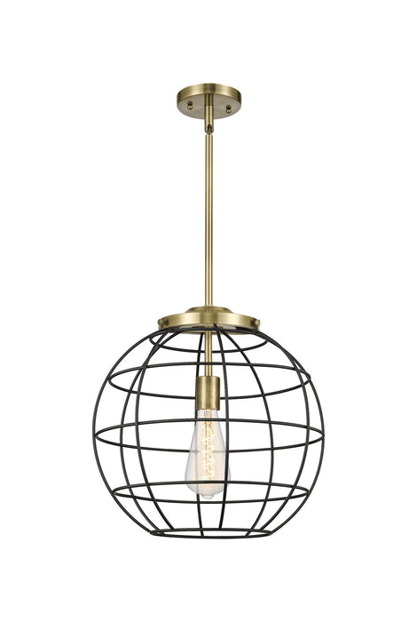 Innovations - 221-1S-AB-CE-16-BK - One Light Pendant - Essex - Antique Brass