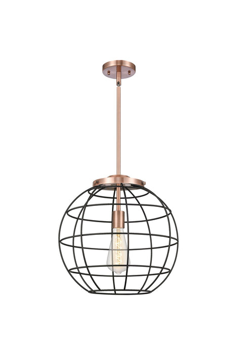 Innovations - 221-1S-AC-CE-16-BK - One Light Pendant - Essex - Antique Copper