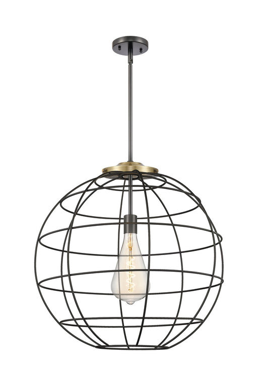 Innovations - 221-1S-BAB-CE-22-BK - One Light Pendant - Essex - Black Antique Brass