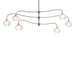 Hubbardton Forge - 136357-SKT-MULT-20-FD0710 - Six Light Pendant - Ume - Natural Iron