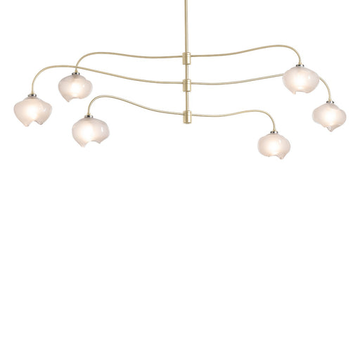 Ume Six Light Pendant Modern Brass