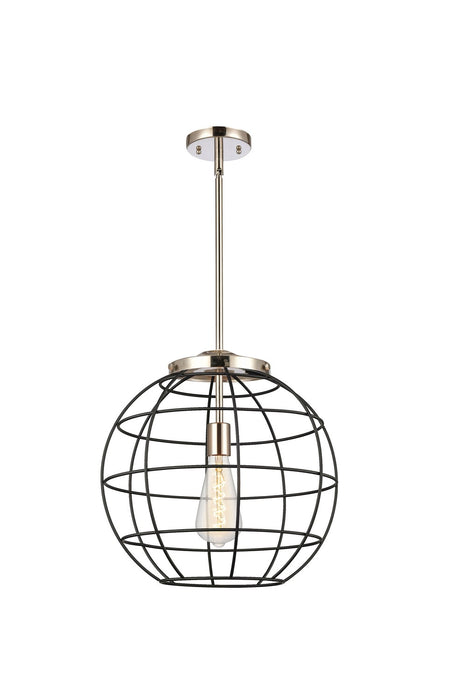 Innovations - 221-1S-PN-CE-16-BK - One Light Pendant - Essex - Polished Nickel