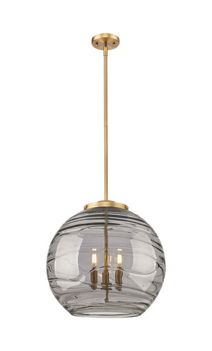 Ballston Three Light Pendant Brushed Brass
