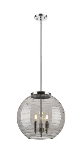 Ballston Three Light Pendant Polished Chrome