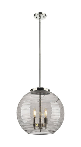 Ballston Three Light Pendant Polished Nickel
