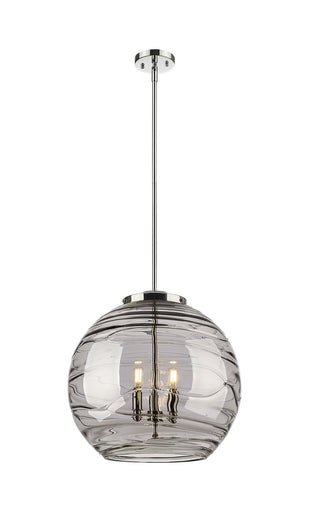 Ballston Three Light Pendant Polished Nickel