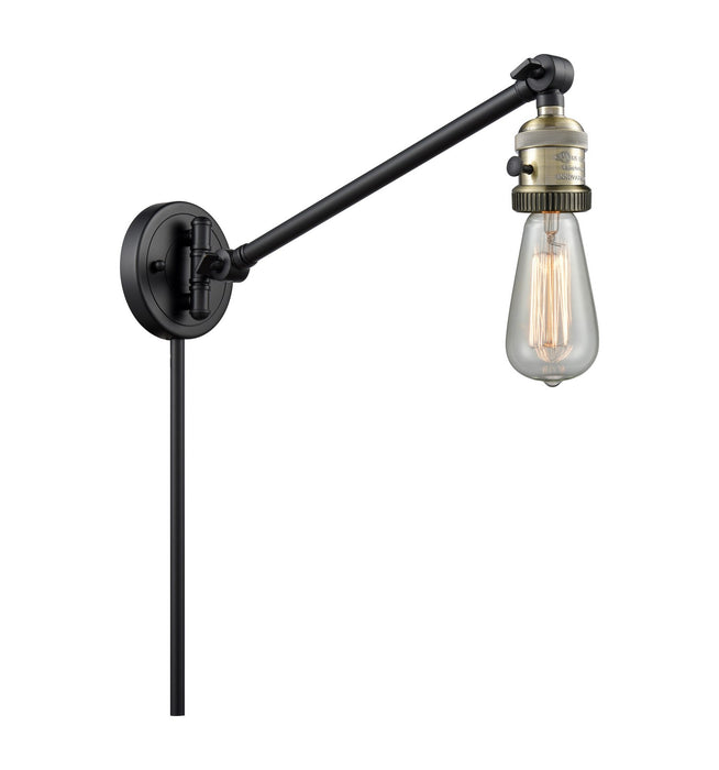 Innovations - 237-BAB - One light Swing Arm With Switch - Franklin Restoration - Black Antique Brass