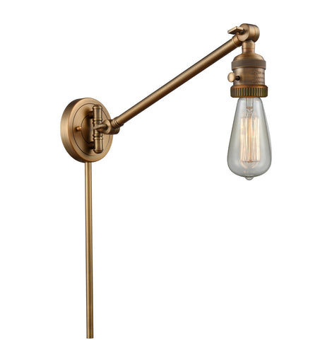 Franklin Restoration One light Swing Arm With Switch Brushed Brass