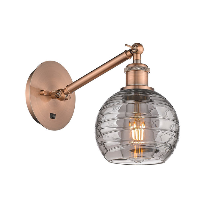 Innovations - 317-1W-AC-G1213-6SM - One Light Wall Sconce - Ballston - Antique Copper