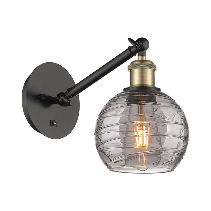 Innovations - 317-1W-BAB-G1213-6SM - One Light Wall Sconce - Ballston - Black Antique Brass