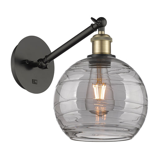 Ballston One Light Wall Sconce Black Antique Brass