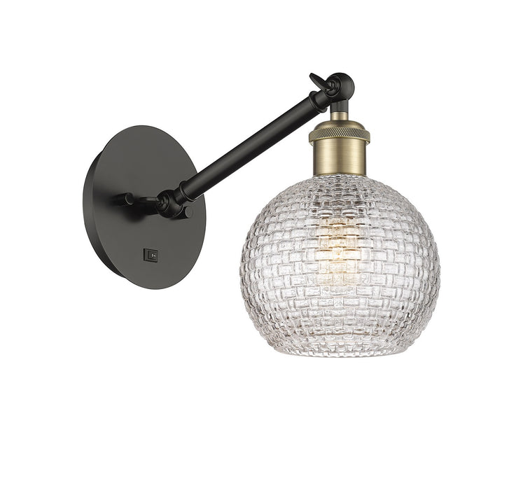 Innovations - 317-1W-BAB-G122C-6CL - One Light Wall Sconce - Ballston - Black Antique Brass