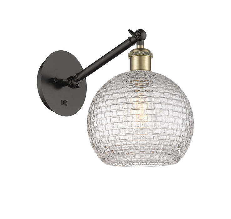 Innovations - 317-1W-BAB-G122C-8CL - One Light Wall Sconce - Ballston - Black Antique Brass