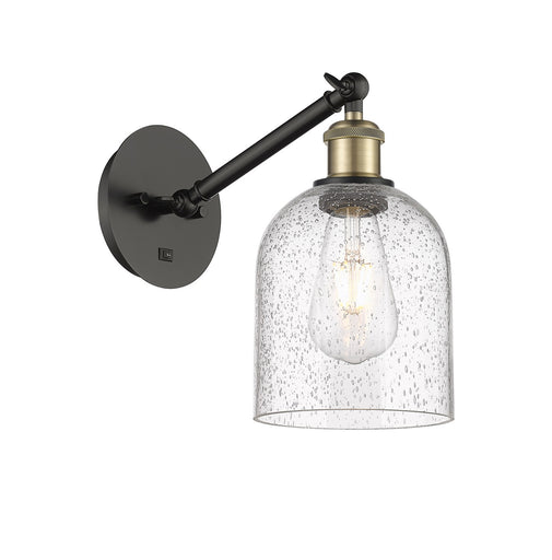 Ballston One Light Wall Sconce Black Antique Brass