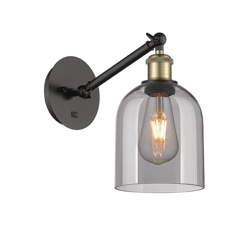Ballston One Light Wall Sconce Black Antique Brass