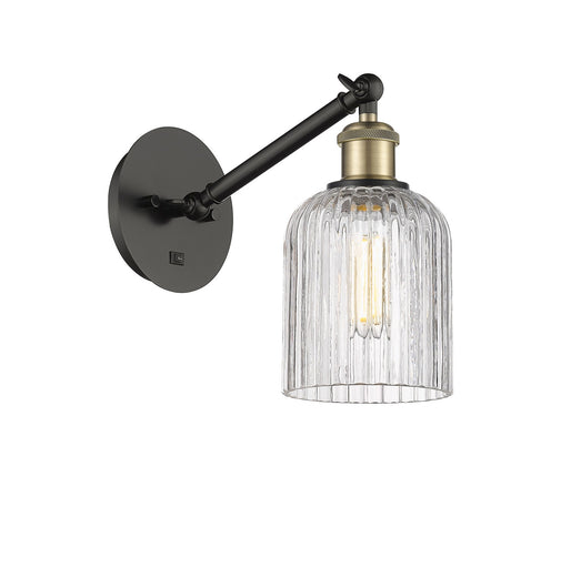 Ballston One Light Wall Sconce Black Antique Brass