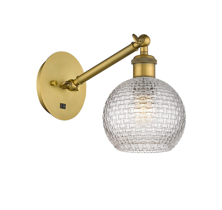 Innovations - 317-1W-BB-G122C-6CL - One Light Wall Sconce - Ballston - Brushed Brass