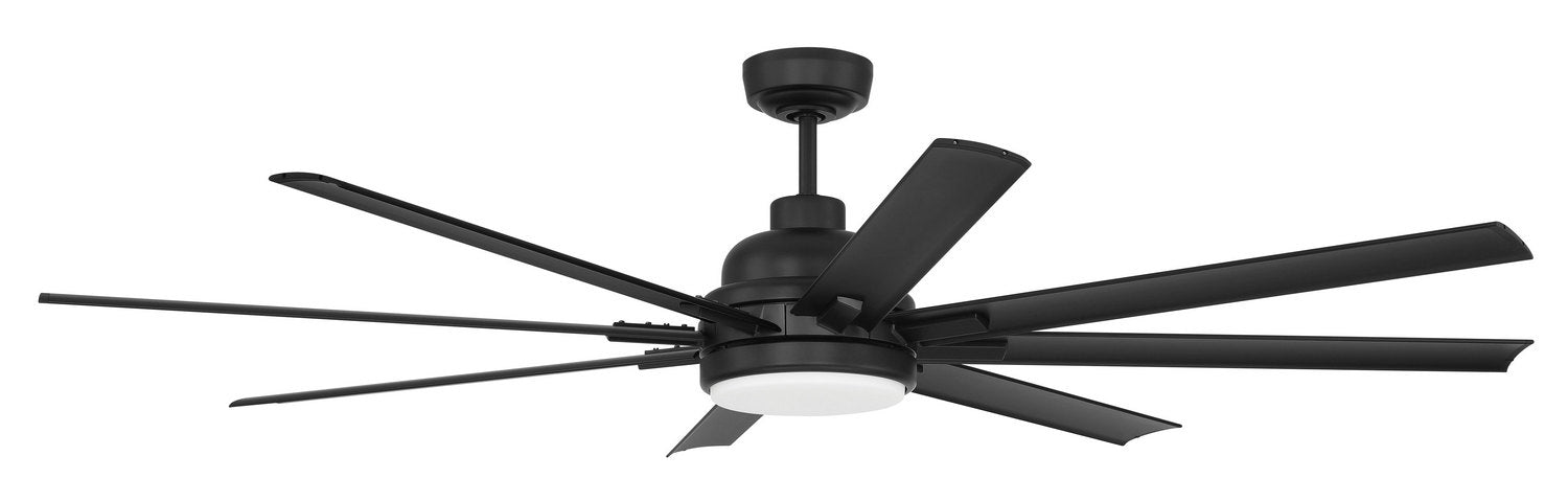 Craftmade - RSH65FB8-NWF - 65" Ceiling Fan - Rush 65" Ceiling Fan, Wet Rated no Wifi - Flat Black