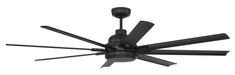 Craftmade - RSH65FB8-NWF - 65" Ceiling Fan - Rush 65" Ceiling Fan, Wet Rated no Wifi - Flat Black