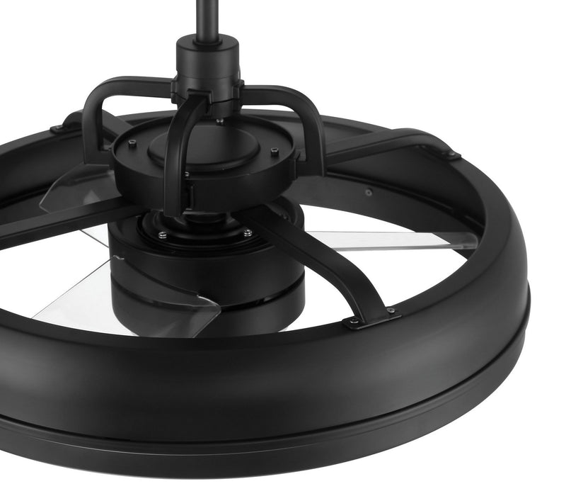 Craftmade - TYL24FB3-NWF - 20" Ceiling Fan - Taylor 18" Fandelier Indoor/Outdoor no Wifi - Flat Black