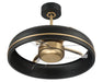 Craftmade - TYL24FBSB3-NWF - 20" Ceiling Fan - Taylor 18" Fandelier no Wifi - Flat Black/Satin Brass
