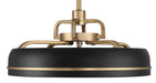 Craftmade - TYL24FBSB3-NWF - 20" Ceiling Fan - Taylor 18" Fandelier no Wifi - Flat Black/Satin Brass
