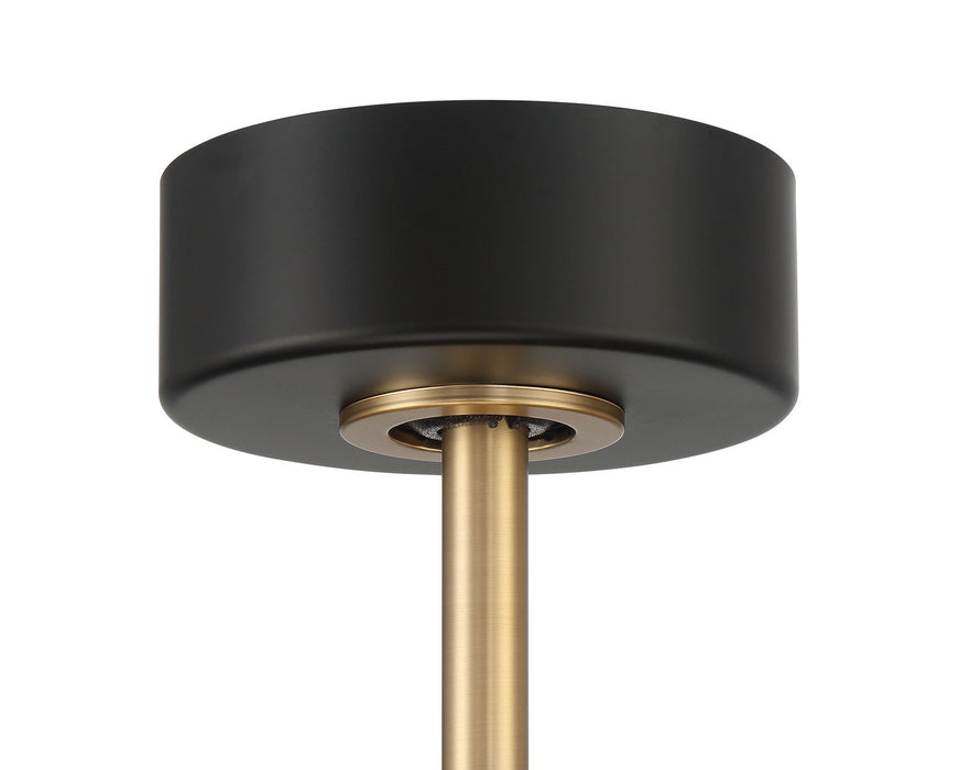 Craftmade - TYL24FBSB3-NWF - 20" Ceiling Fan - Taylor 18" Fandelier no Wifi - Flat Black/Satin Brass