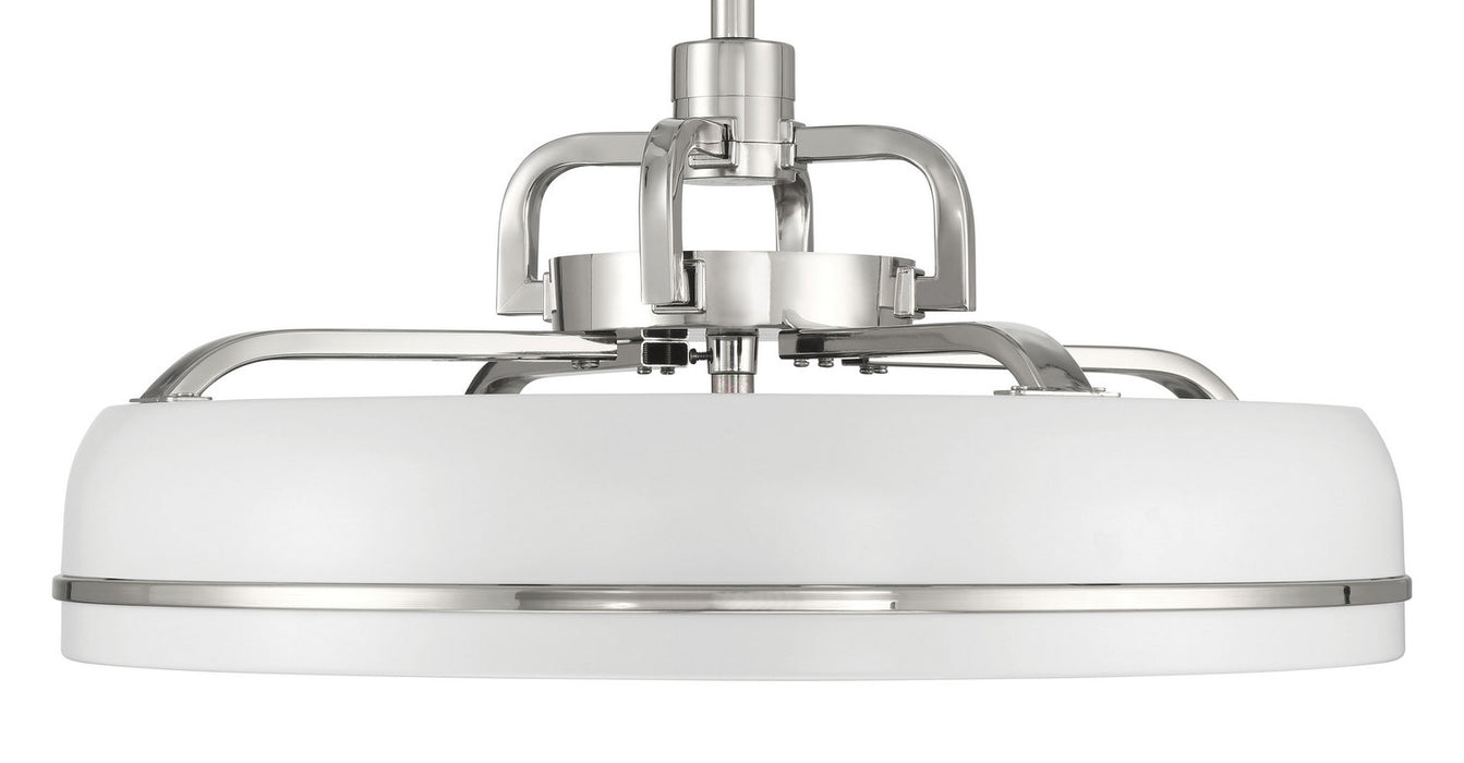 Craftmade - TYL24WPLN3-NWF - 20" Ceiling Fan - Taylor 18" Fandelier no Wifi - White/Polished Nickel