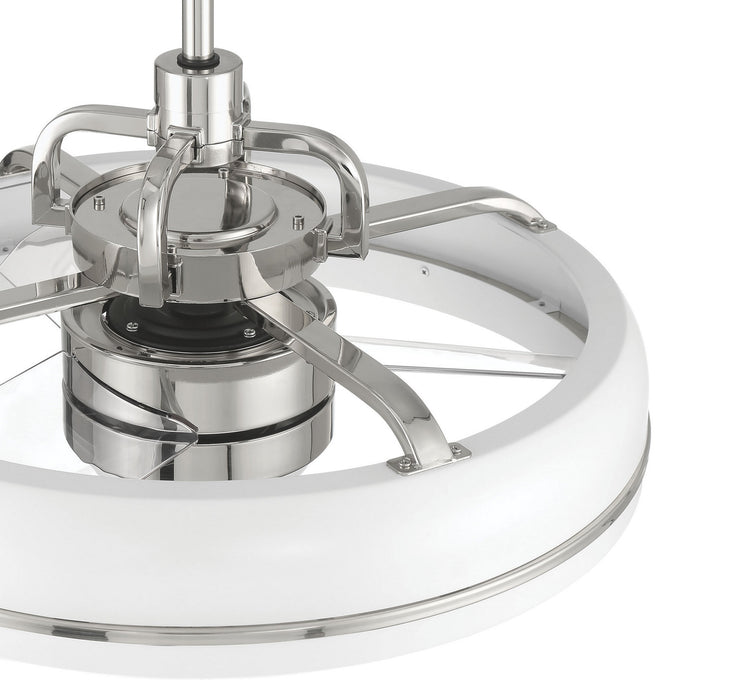 Craftmade - TYL24WPLN3-NWF - 20" Ceiling Fan - Taylor 18" Fandelier no Wifi - White/Polished Nickel