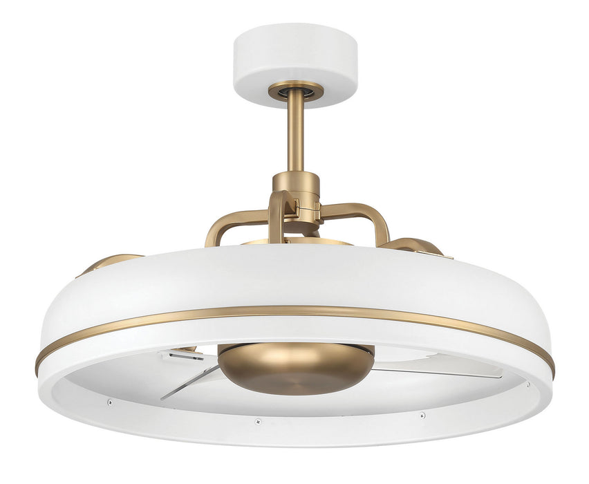 Craftmade - TYL24WSB3-NWF - 20" Ceiling Fan - Taylor 18" Fandelier no Wifi - White/Satin Brass