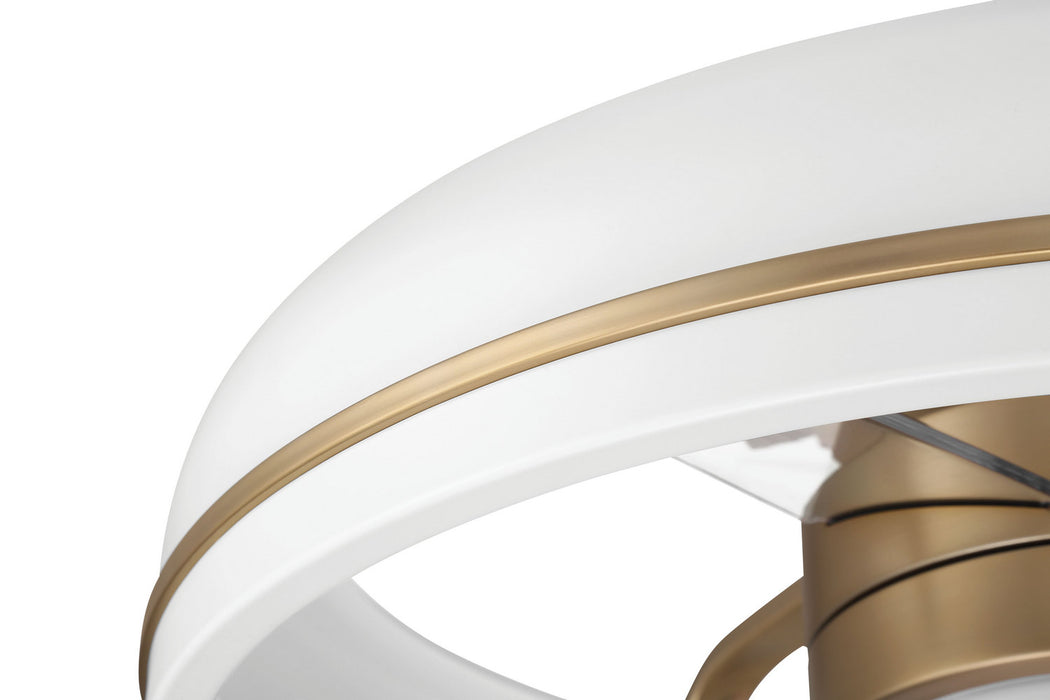 Craftmade - TYL24WSB3-NWF - 20" Ceiling Fan - Taylor 18" Fandelier no Wifi - White/Satin Brass