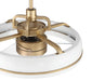 Craftmade - TYL24WSB3-NWF - 20" Ceiling Fan - Taylor 18" Fandelier no Wifi - White/Satin Brass