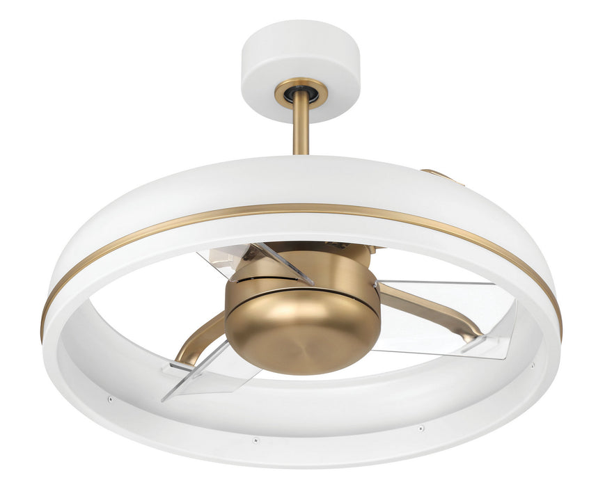 Craftmade - TYL24WSB3-NWF - 20" Ceiling Fan - Taylor 18" Fandelier no Wifi - White/Satin Brass
