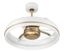 Craftmade - TYL24WSB3-NWF - 20" Ceiling Fan - Taylor 18" Fandelier no Wifi - White/Satin Brass