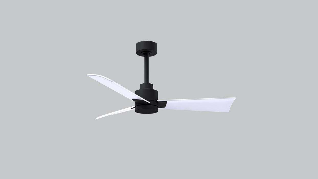 Matthews Fan Company - AK-BK-MWH-42 - 42 Inch Ceiling Fan - Alessandra - Matte Black