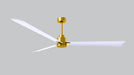 Matthews Fan Company - AK-BRBR-MWH-72 - 72 Inch Ceiling Fan - Alessandra - Brushed Brass