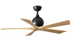 Matthews Fan Company - IR5-BK-LM-52 - 52"Ceiling Fan - Irene - Matte Black