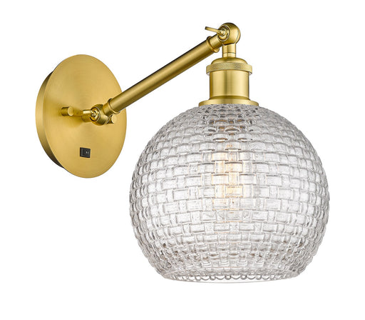 Innovations - 317-1W-SG-G122C-8CL - One Light Wall Sconce - Ballston - Satin Gold