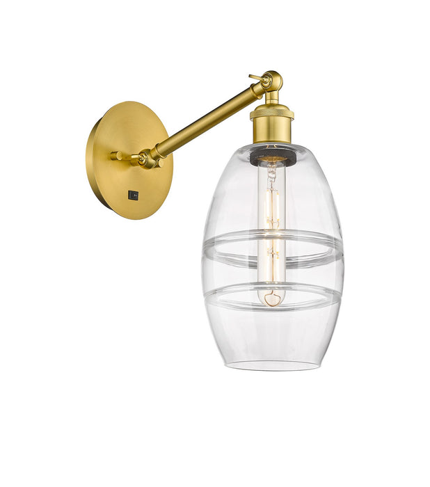 Innovations - 317-1W-SG-G557-6CL - One Light Wall Sconce - Ballston - Satin Gold