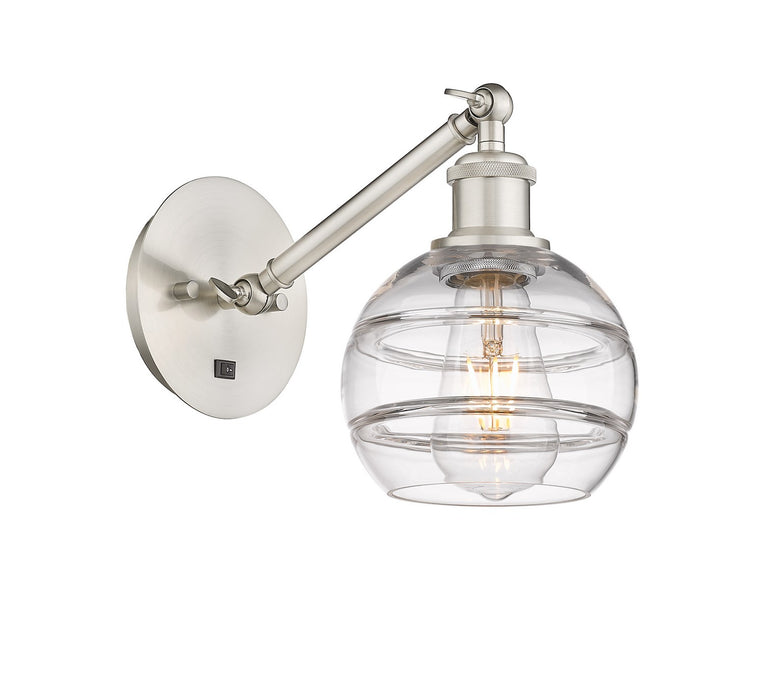 Innovations - 317-1W-SN-G556-6CL - One Light Wall Sconce - Ballston - Brushed Satin Nickel