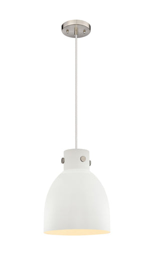 Downtown Urban One Light Pendant Satin Nickel
