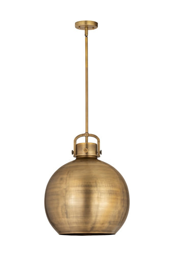 Downtown Urban One Light Pendant Brushed Brass