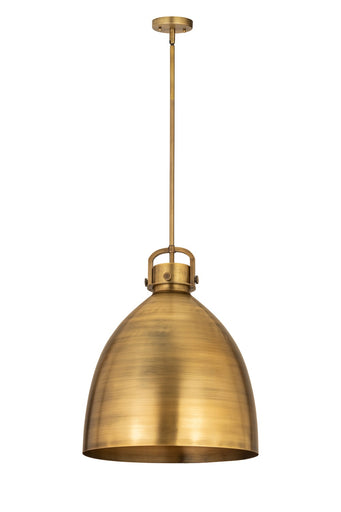 Downtown Urban One Light Pendant Brushed Brass