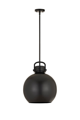 Downtown Urban One Light Pendant Matte Black