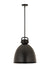 Innovations - 410-1SL-BK-M412-14BK - One Light Pendant - Downtown Urban - Matte Black