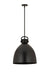 Innovations - 410-1SL-BK-M412-16BK - One Light Pendant - Downtown Urban - Matte Black