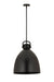 Innovations - 410-1SL-BK-M412-18BK - One Light Pendant - Downtown Urban - Matte Black