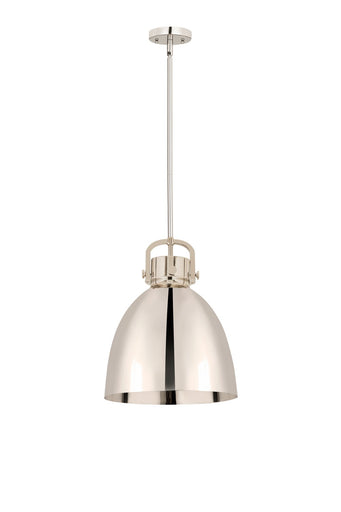 Downtown Urban One Light Pendant Polished Nickel